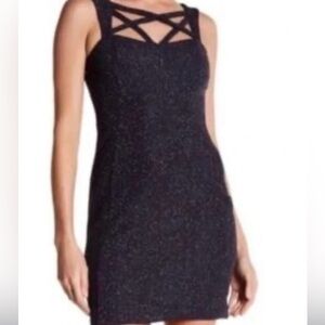 Eliza J Gray Sheath Halter Cocktail Dress